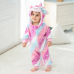 Macacão Bebê Fantasia Unicórnio Soft Estrelado Multicor Rosa - Boutique Baby Kids