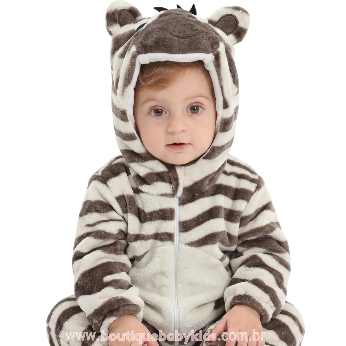 Macacão Bebê Fantasia Bichinho Zebrinha - Boutique Baby Kids