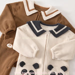 Macacão Bebê Fleece Fofura Ursinho com Gola Marinheiro - Boutique Baby Kids