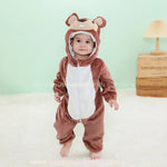 Macacão Bebê Inverno Fantasia Bichinho Esquilo Marrom - Frete Grátis - Boutique Baby Kids
