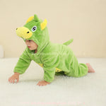 Macacão Bebê Fantasia de Bichinho Dinossauro Verde - Boutique Baby Kids