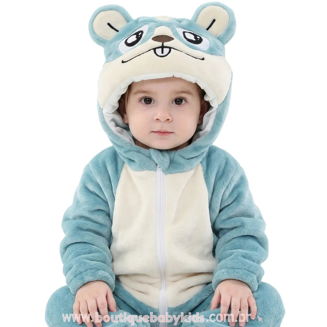 Macacão Bebê Inverno Fantasia Hamster Mesversário - Frete Grátis - Boutique Baby Kids