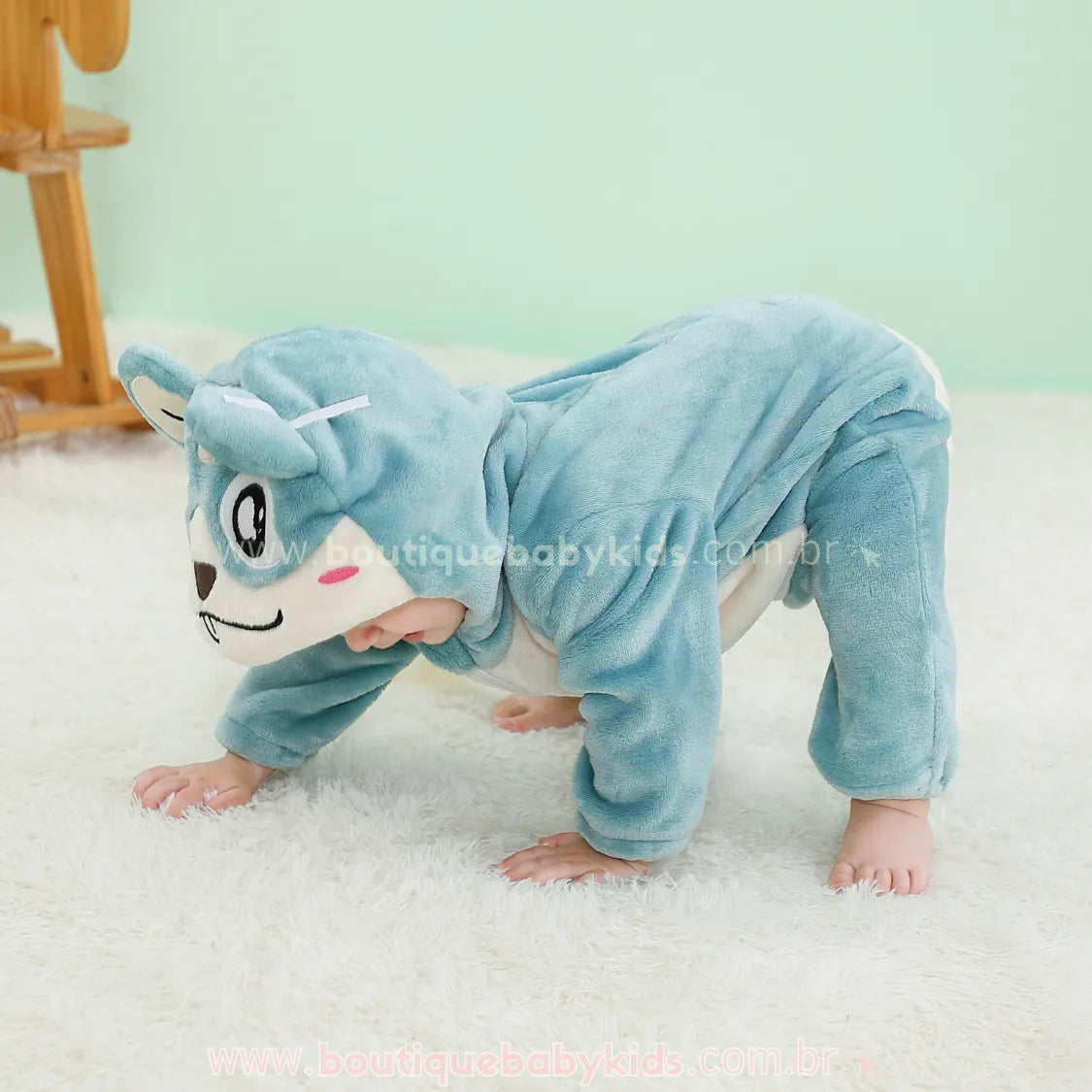 Macacão Bebê Inverno Fantasia Hamster Mesversário - Frete Grátis - Boutique Baby Kids