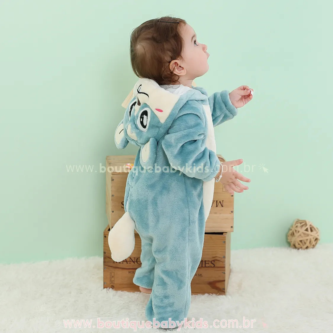 Macacão Bebê Inverno Fantasia Hamster Mesversário - Frete Grátis - Boutique Baby Kids