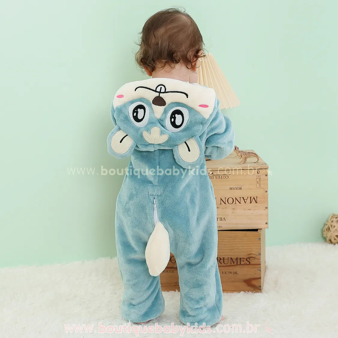 Macacão Bebê Inverno Fantasia Hamster Mesversário - Frete Grátis - Boutique Baby Kids