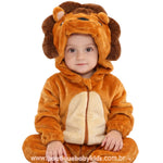 Macacão Bebê Fantasia Bichinho Leãozinho -  Boutique Baby Kids