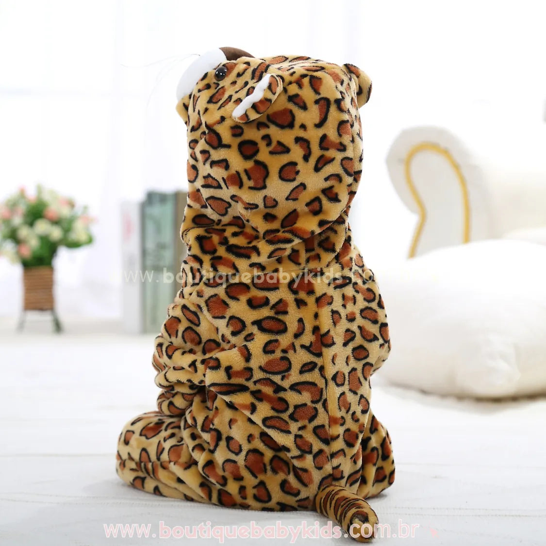 Macacão Bebê Fantasia Bichinho Leopardo - Boutique Baby Kids
