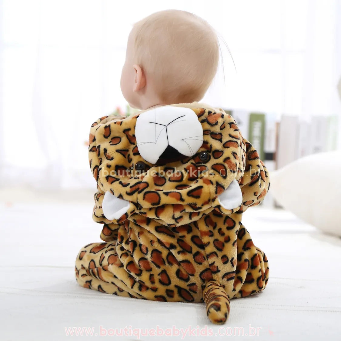 Macacão Bebê Fantasia Bichinho Leopardo - Boutique Baby Kids