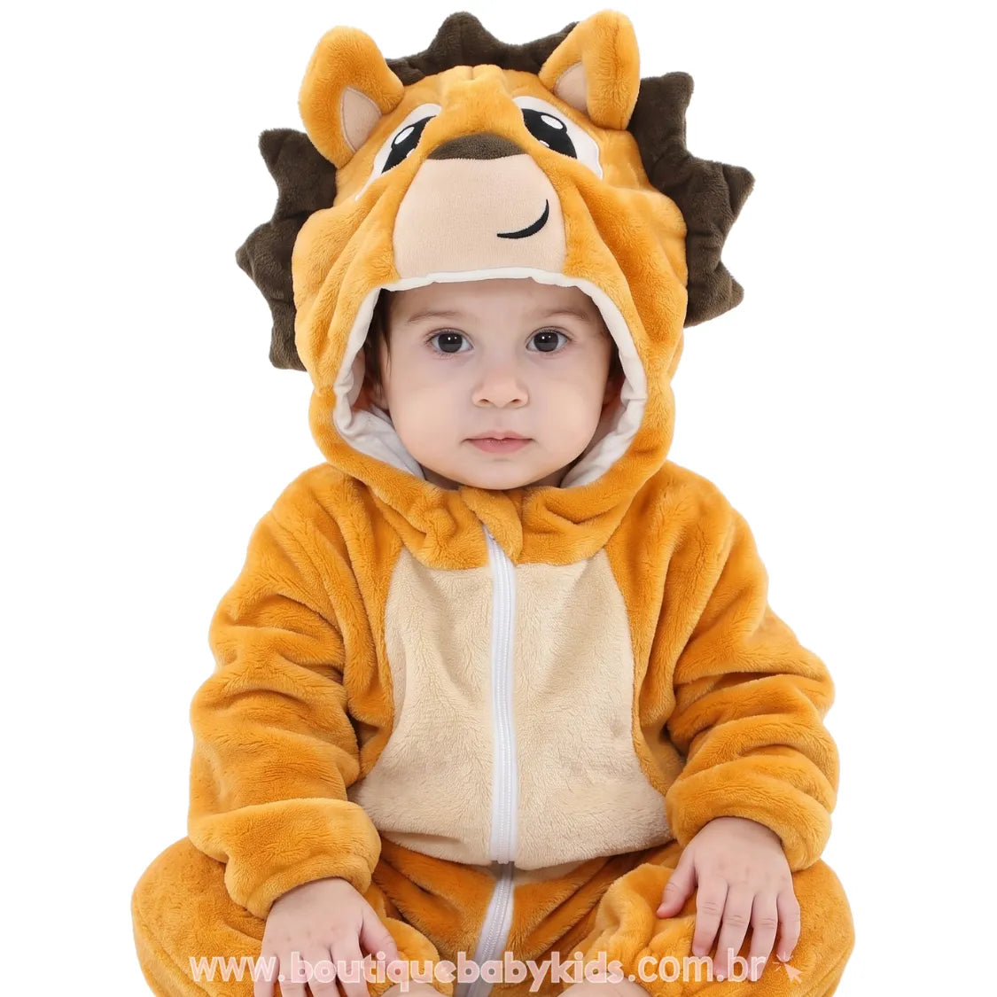 Macacão Bebê Fantasia Bichinho Porco-Espinho - Frete Grátis - Boutique Baby Kids