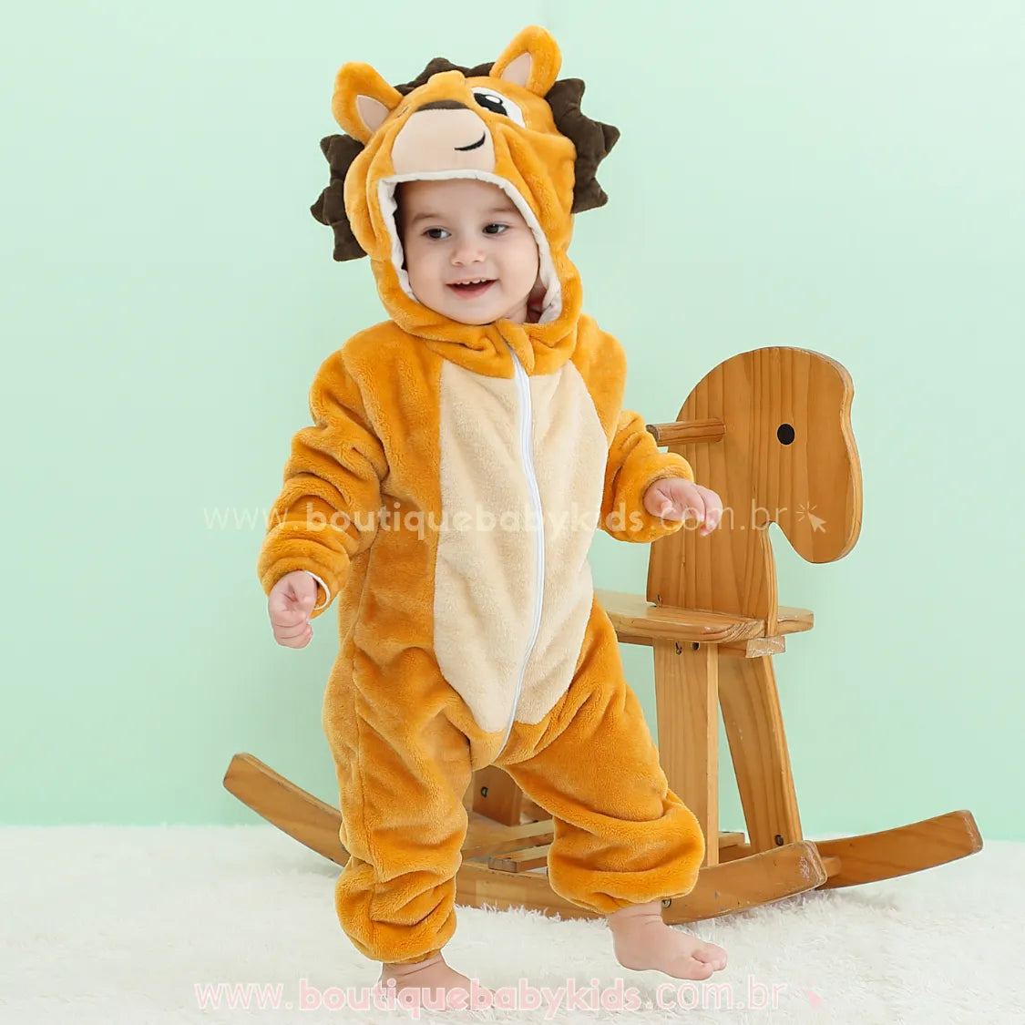 Macacão Bebê Fantasia Bichinho Porco-Espinho - Frete Grátis - Boutique Baby Kids