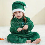 Macacão Bebê Natal dos Cervinhos com Gorro Verde - Boutique Baby Kids