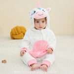 Macacão Bebê Soft Fantasia Bichinho Unicórnio Branco - Boutique Baby Kids