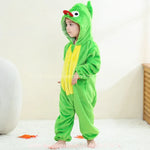 Macacão Bebê Fantasia de Bichinho Camaleão Verde Capuz 3D - Boutique Baby Kids