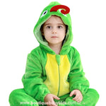 Macacão Bebê Fantasia de Bichinho Camaleão Verde Capuz 3D - Boutique Baby Kids