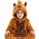 Macacão Bebê Fantasia Bichinho Capivara - Boutique Baby Kids