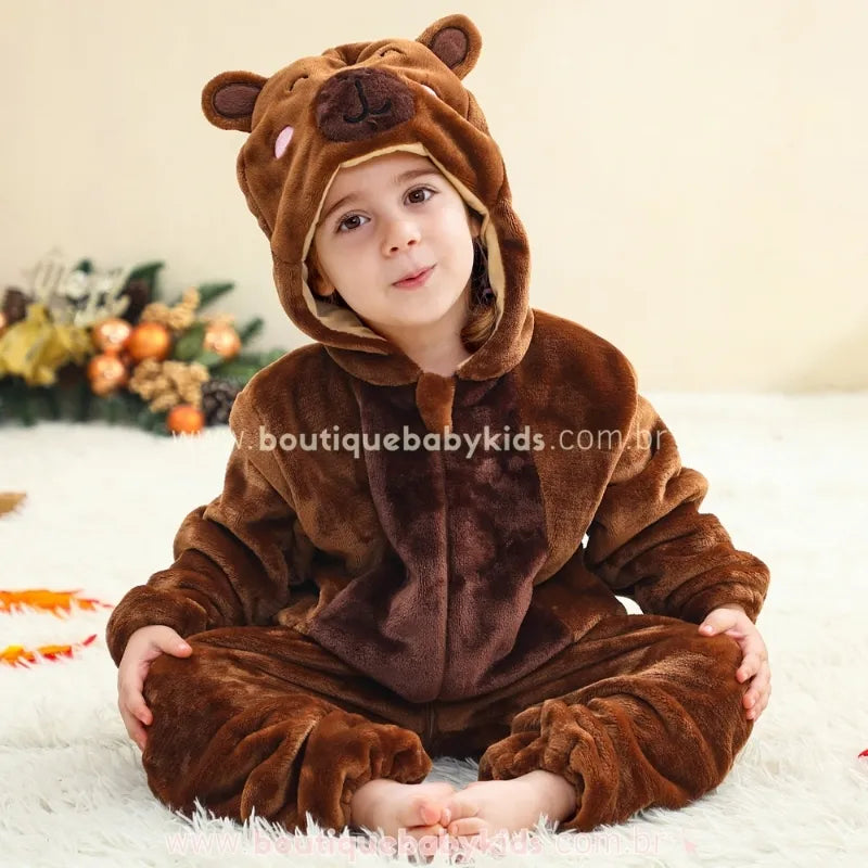 Macacão Bebê Temático Capivarinha