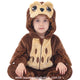 Macacão Bebê Temático Fantasia Corujinha do Bosque Marrom - Boutique Baby Kids