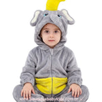 Macacão Bebê Temático Fantasia Elefante Dumbo com Capuz - Boutique Baby Kids