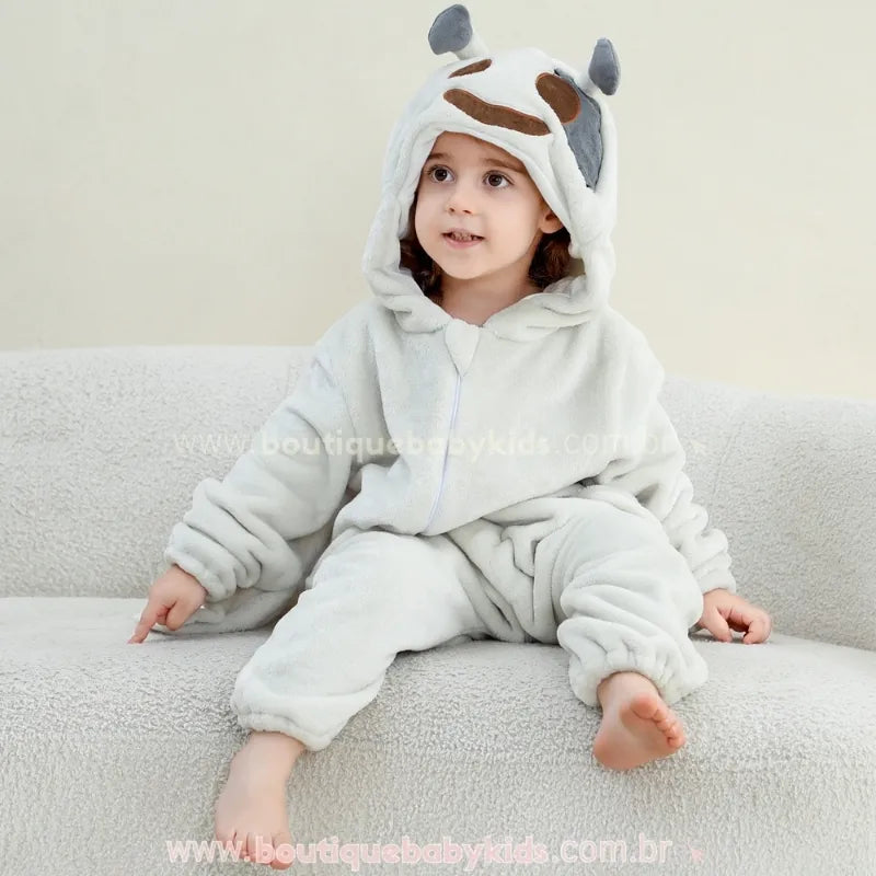 Macacão Bebê Fantasia de Fantasminha do Halloween - Boutique Baby Kids