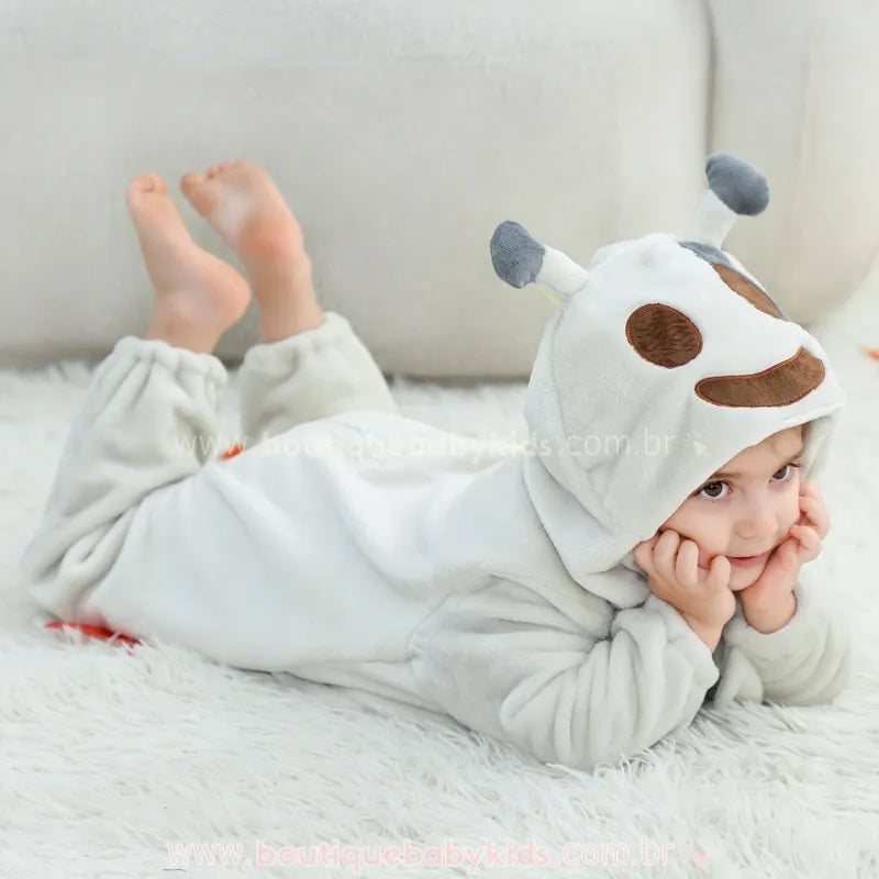 Macacão Bebê Fantasia de Fantasminha do Halloween - Boutique Baby Kids