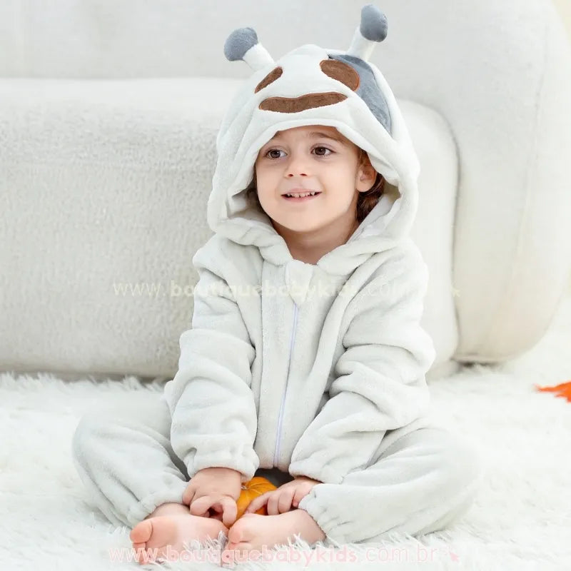 Macacão Bebê Fantasia de Fantasminha do Halloween - Boutique Baby Kids