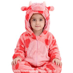 Macacão Bebê Temático Fantasia Girafa Cor-de-Rosa com Capuz 3D - Boutique Baby Kids