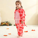 Macacão Bebê Temático Fantasia Girafa Cor-de-Rosa com Capuz 3D - Boutique Baby Kids