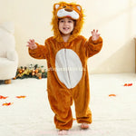 Macacão Bebê Temático Fantasia Leãozinho Real com Capuz Juba 3D - Boutique Baby Kids
