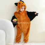 Macacão Bebê Temático Fantasia Halloween Morceguinho Voador com Asas - Boutique Baby Kids