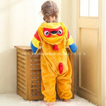 Macacão Bebê Fantasia Bichinho Papagaio Tropical Asas Coloridas com Capuz - Boutique Baby Kids