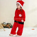 Macacão Bebê Fantasia de Papai Noel com Gorro Vermelho - Boutique Baby Kids