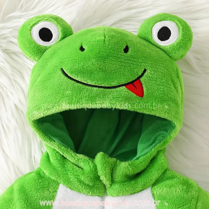 Macacão Bebê Temático Sapo Saltitante