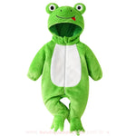 Macacão Bebê Fantasia de Sapinho Verde com Capuz 3D - Boutique Baby Kids