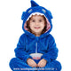 Macacão Bebê Temático Fantasia Tubarão Sharky Azul - Boutique Baby Kids