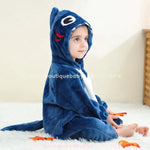 Macacão Bebê Temático Fantasia Tubarãozito dos Mares Azul - Boutique Baby Kids