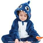 Macacão Bebê Temático Fantasia Tubarãozito dos Mares Azul - Boutique Baby Kids