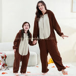 Macacão Infantil e Adulto Kigurumi Fantasia de Macaquinho Marrom - Boutique Baby Kids
