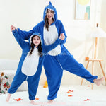 Macacão Infantil e Adulto Kigurumi Fantasia de Tubarãozinho Azul - Boutique Baby Kids
