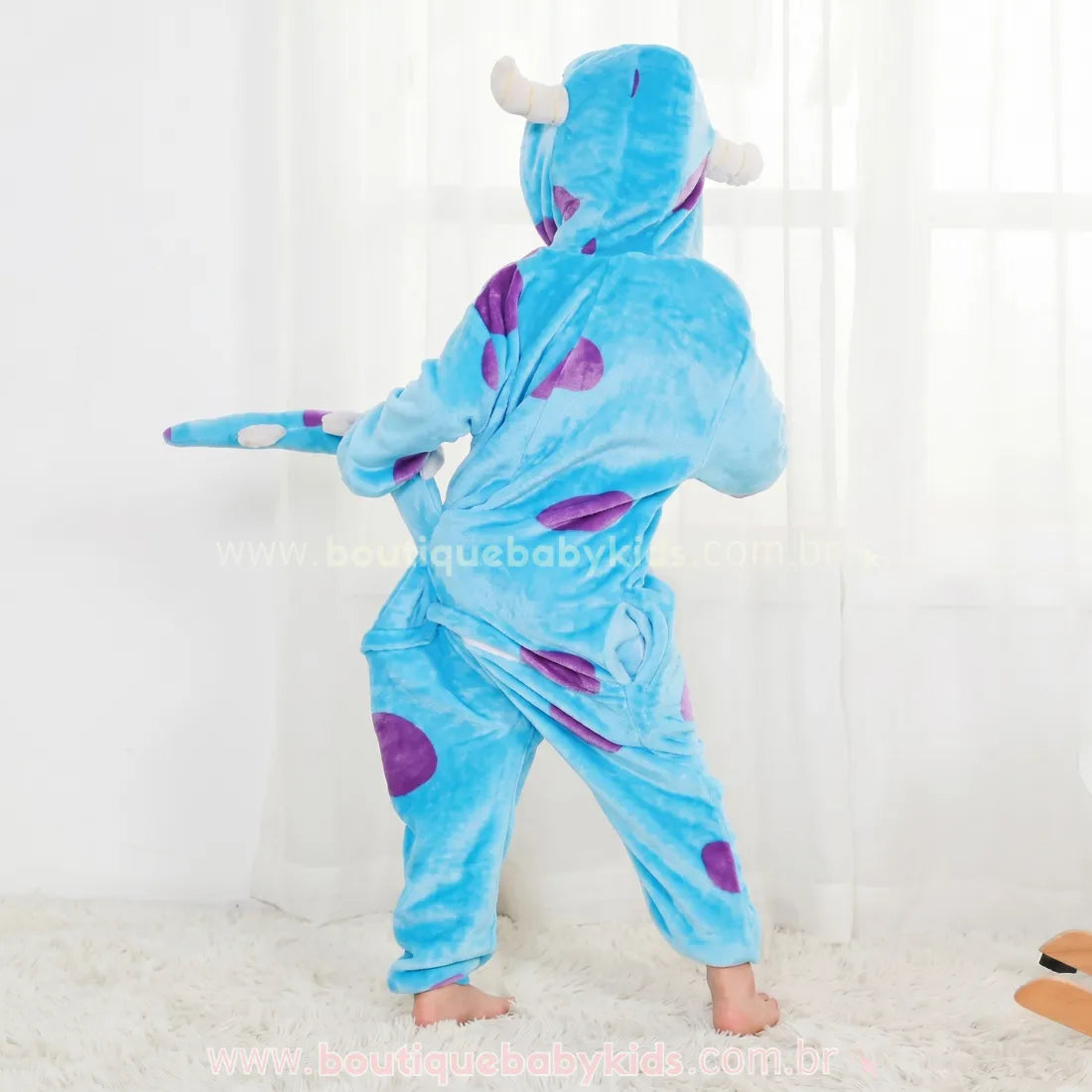 Macacão Infantil Fantasia Sullivan Monstros S.A - Boutique Baby Kids