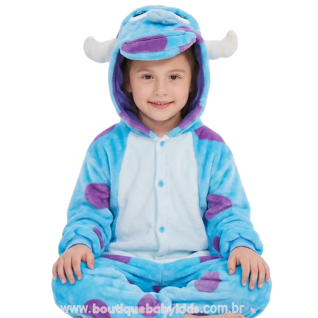 Macacão Infantil Fantasia Sullivan Monstros S.A - Boutique Baby Kids