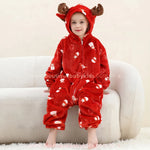 Macacão Infantil Temático Natal dos Sonhos com Capuz Vernelho - Boutique Baby Kids