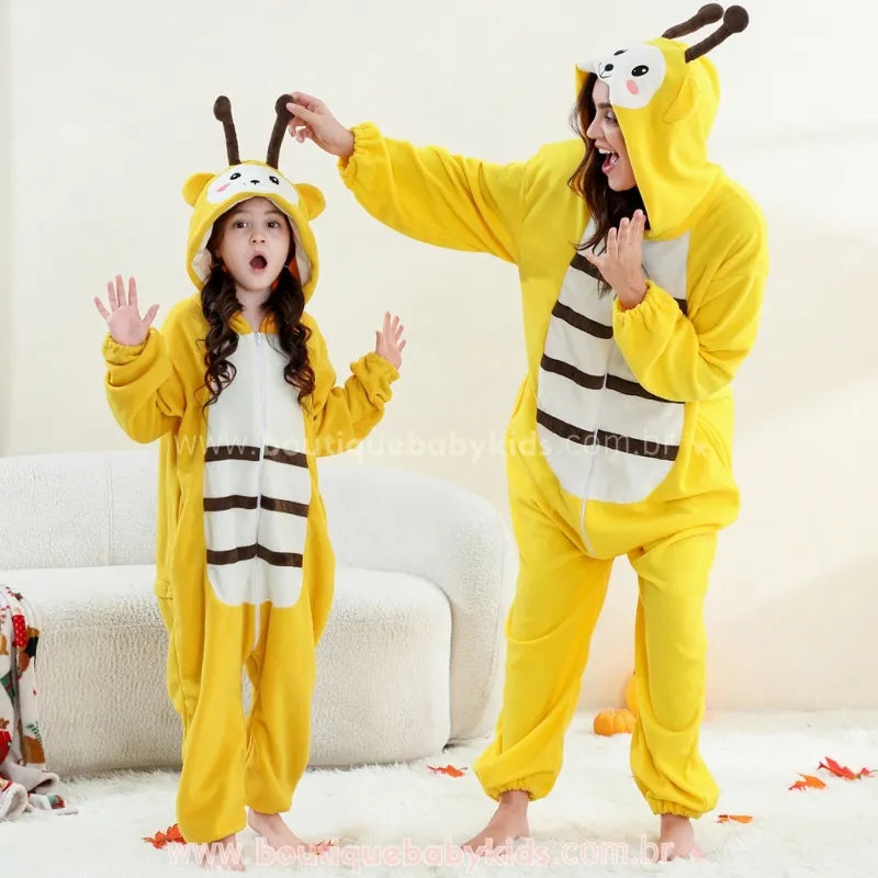 Macacão Fantasia de Abelhinha para Mãe e Filha - Boutique Baby Kids
