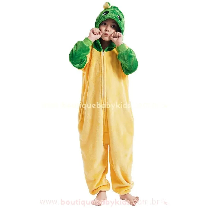 Macacão Infantil Kigurumi Temático Fantasia Baby Yoda Star Wars - Boutique Baby Kids