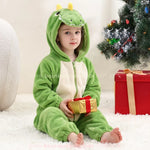 Macacão Infantil Kigurumi Fantasia Dinossauro Feroz Verde - Boutique Baby Kids
