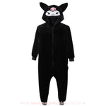 Macacão Infantil Temático Kuromi Sanrio Preto 