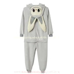 Macacão Infantil Kigurumi Temático  Labubu Monster com Capuz Cinza - Boutique Baby Kids 