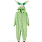 Macacão Infantil Kigurumi Temático  Labubu Monster com Capuz Verde - Boutique Baby Kids 