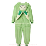 Macacão Infantil Kigurumi Temático  Labubu Monster com Capuz Verde - Boutique Baby Kids 
