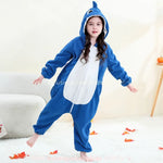 Macacão Infantil Kigurumi Fantasia de Tubarãozinho Azul - Boutique Baby Kids