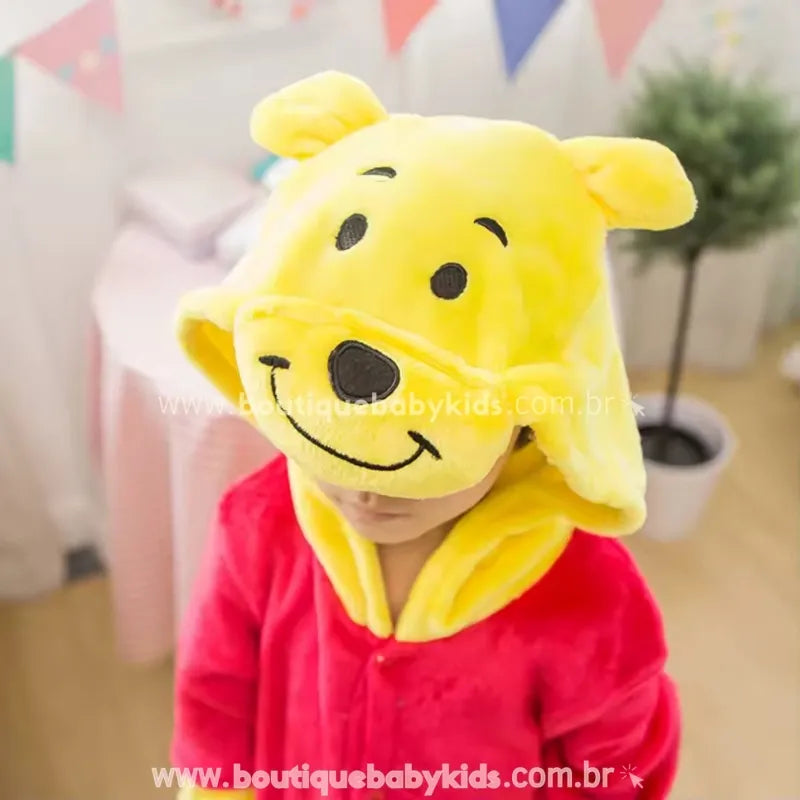 Macacão Infantil Temático Ursinho Pooh